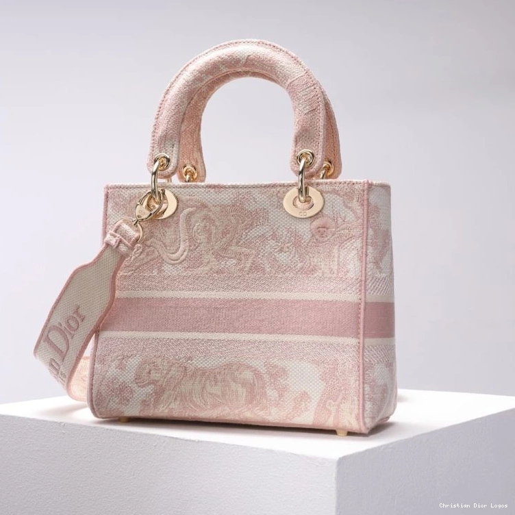 Cheap Toile Jouy D-lite Medium Motif Lady Bag de Pink Canvas 0725 Luxury